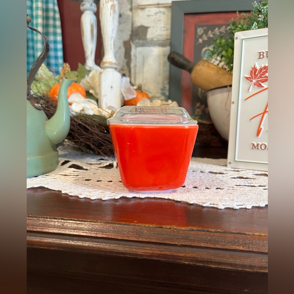 Pyrex Red Glass Container - Picture 2 of 16